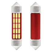 Λάμπα LED, ΠΛΑΦΟΝΙΕΡΑΣ 41mm 12V 5.600K 20xSMD 4014 LED CAN-BUS AMIO - 2 ΤΕΜ. 01634