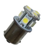 ΛΑΜΠΑ LED 24V, BA15s / R5W, 8 SMD - κοκκινο 341582