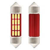 Λάμπα LED, ΠΛΑΦΟΝΙΕΡΑΣ 39mm 12V 5.600K 16xSMD 4014 LED CAN-BUS AMIO - 2 ΤΕΜ. 01633/AM