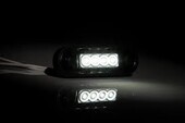 ΦΑΝΟΣ ΟΓΚΟΥ LED ΛΕΥΚΟ 12-24V μαυρο κρυσταλλο 8cm FT-073B-DARK