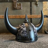 ΚΡΑΝΟΣ  ΔΙΑΚΟΣΜΗΤΙΚΟ ΜΑΥΡΟ - Black Viking Helmet - Danish Pluche (ΓΚΡΙ) TGH00010