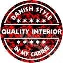 ΑΥΤΟΚΟΛΛΗΤΟ ΚΟΚΚΙΝΟ DANISH STYLE IN MY CABINESTICKER 10 CM stickerred