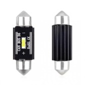 Λάμπα LED, ΠΛΑΦΟΝΙΕΡΑΣ 36mm 12/24V 3,1W 5600K 1LED ULTRA BRIGHT CAN-BUS FESTOON (ΛΕΥΚΟ) AMiO - 2 ΤΕΜ. 02442/AM