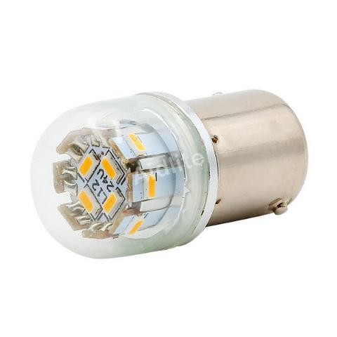 Λάμπα LED, BA15S LED ΠΟΡΤΟΚΑΛΙ ΦΩΤΙΣΜΟ 24V (18.5mm*38mm) KP0027