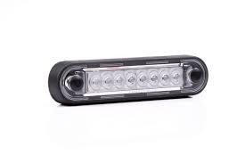 ΦΑΝΟΣ ΟΓΚΟΥ LED ΚΟΚΚΙΝΟ 12-24V λευκο κρυσταλλο 12cm FT-073C-LONG