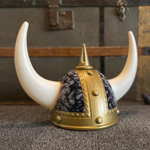 ΚΡΑΝΟΣ ΔΙΑΚΟΣΜΗΤΙΚΟ - Viking Helmet - Danish Pluche (ΓΚΡΙ) TGH00004