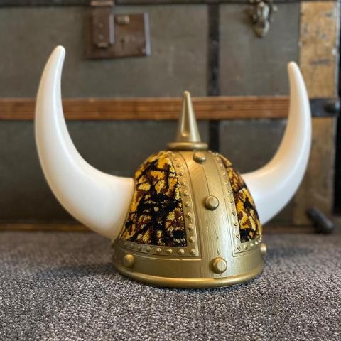 ΚΡΑΝΟΣ ΔΙΑΚΟΣΜΗΤΙΚΟ -  Viking Helmet - Danish Pluche (ΚΙΤΡΙΝΟ) TGH00003