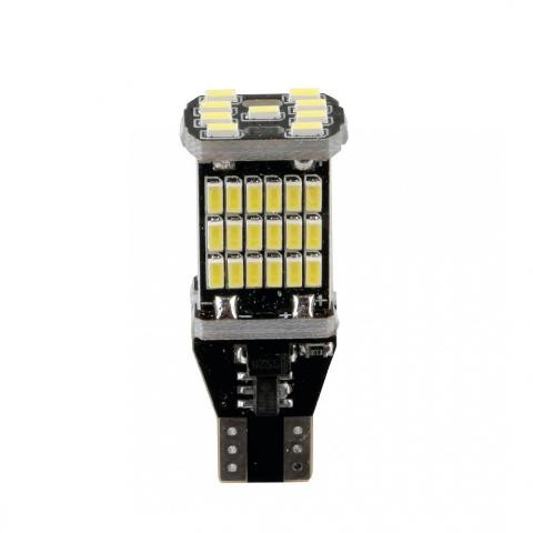 Λάμπα LED, T15 12-18V W2,1x9,5d 6.500K 360lm 45SMD LED ΛΕΥΚΟ (ΚΑΡΦΩΤΟ-ΔΙΠΛΗΣ ΠΟΛΙΚΟΤΗΤΑΣ) 2ΤΕΜ. 58389