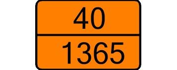 Ανακλαστική πινακίδα 40/1365 ADR ΕΙΔΙΚΗ P301-40/1365