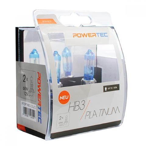 HB3 12V 65W 3.250K +130% P20d POWERTECK PLATINUM 2ΤΕΜ. M-TECH PTZPTHB3-DUO/MT