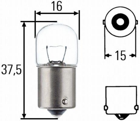 ΛΑΜΠΑ ΑΛΟΓΟΝΟΥ 24V / 5W , BA15s - HELLA 8GA002071-241