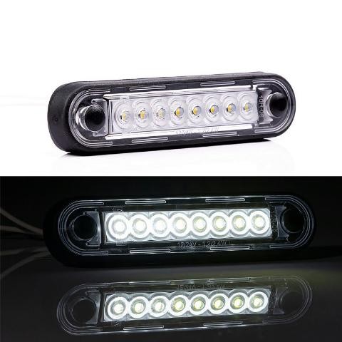 ΦΑΝΟΣ ΟΓΚΟΥ LED ΛΕΥΚΟ 12-24V λευκο κρυσταλλο 12cm FT-073B-LONG