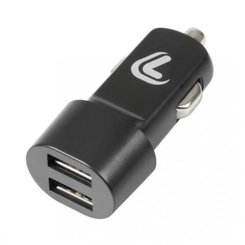 ΑΝΤΑΠΤΟΡΑΣ ΑΝΑΠΤΗΡΑ ΜΕ 2 ΘΥΡΕΣ USB 12/24V 2100 mA ESSENTIALS LINE (ΜΑΥΡΟ) 38811