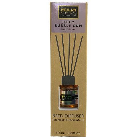 Αρωματικό Χώρου Juicy Bubblegum Home Reed Diffuser με 6 Στικς Aqua 100 ml - 1 τμχ 10-846/AQ