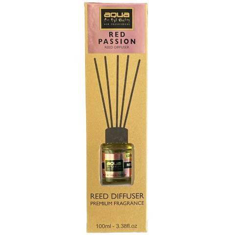 Αρωματικό Χώρου Red Passion Home Reed Diffuser με 6 Στικς Aqua 100 ml - 1 τμχ 10-822/AQ