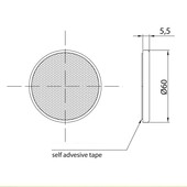 ΑΝΑΚΛΑΣΤΙΚΟ ΚΟΚΚΙΝΟ ΜΕ ΑΥΤΟΚΟΛΛΗΤΟ DOB-032C