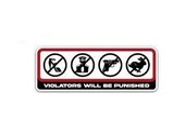 ΑΥΤΟΚΟΛΛΗΤΟ - VIOLATORS WILL BE PUNISHED NKKAT12