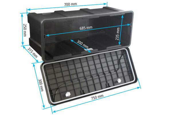 ντουλαπι εργαλειοθήκη 75x30x35,5 μαυρο Daken 82203