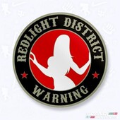 ΑΥΤΟΚΟΛΛΗΤΟ - Redlight District - 3D Sticker TG3D00008