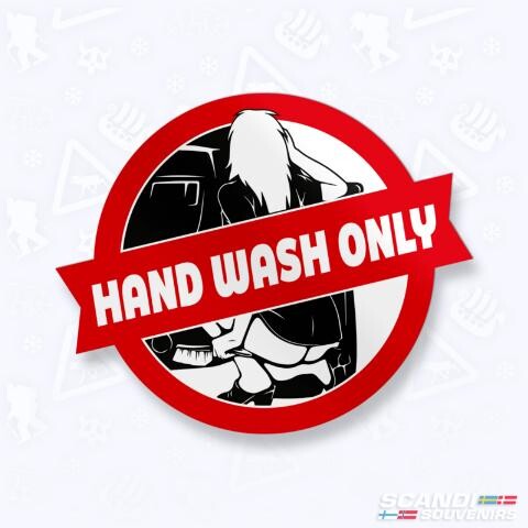 ΑΥΤΟΚΟΛΛΗΤΟ - Hand Wash Only ST00124