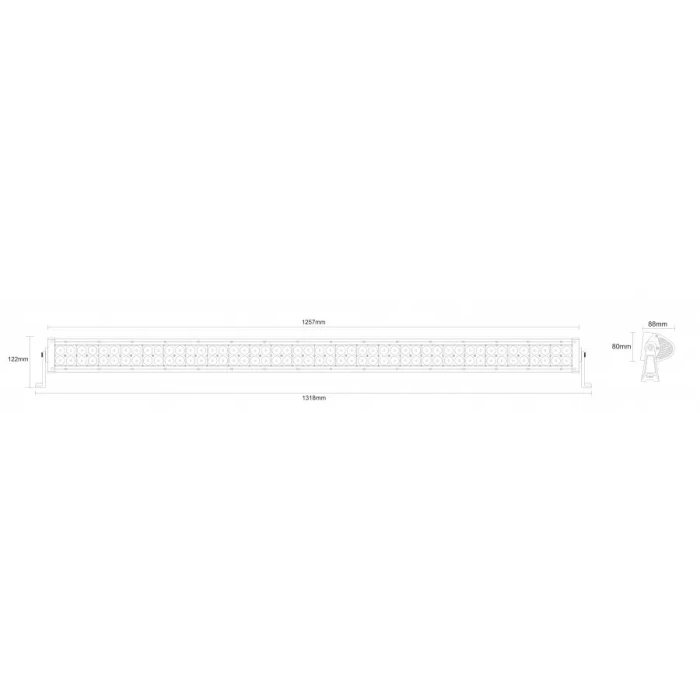 ΠΡΟΒΟΛΕΑΣ ΜΠΑΡΑ - LED 60xLED 1344mm LB0007