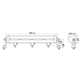 ΠΡΟΒΟΛΕΑΣ ΜΠΑΡΑ - PLUTON 10>30V 72LED 120W 10.800lm 2 ΧΡΗΣΕΩΝ (ΚΑΡΦΙ LED & ΘΕΣΕΩΣ ΠΟΡΤΟΚΑΛΙ) 559x89cm 1ΤΕΜ. 72275