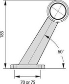 ΦΑΝΟΣ ΟΓΚΟΥ  LED ΠΛΑΙΝΟΣ (KEPATAKI) λευκό / κόκκινο DSL-613.367