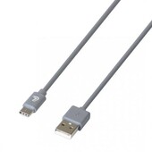 ΚΑΛΩΔΙΟ ΦΟΡΤΙΣΗΣ ΚΑΙ ΣΥΓΧΡΟΝΙΣΜΟΥ USB TYPE-C 200cm ΓΚΡΙ ESSENTIALS LAMPA - 1 ΤΕΜ. 38816