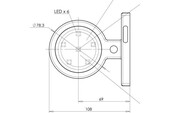 ΛΑΣΤΙΧΟ ΑΝΤΑΛΛΑΚΤΙΚΟ (ΒΑΣΗ) ΦΑΝΟΥ ΟΓΚΟΥ 110 mm περιστρεφομενη 46350196