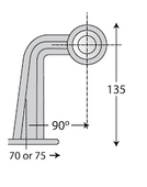 Φανός Όγκου LED 135 mm Κόκκινο Κίτρινο αριστερο DSL-611.365/24L