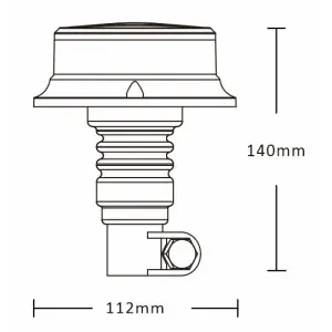 ΦΑΡΟΣ LED ΜΠΛΕ ΣΤΑΘΕΡΗΣ ΒΑΣΗΣ 12-24V (3προγραμματα) ALR0057