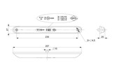 ΦΑΝΟΣ ΟΠΙΣΘΕΙΟΣ ΣΤΕΝΟΣ LED ΠΟΡΕΙΑΣ- STOP-ΦΛΑΣ 12-24V LZD2246